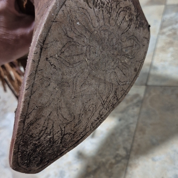 TONY LAMA WOMEN'S MOSTO TUCSON SNIP TOE WESTERN BOOTS VF3036 SIZE 6 B SIDE ZIP - Picture 9 of 16